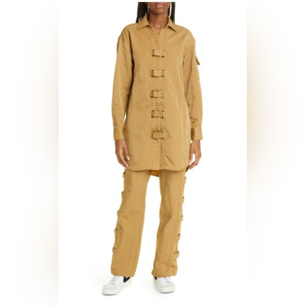 HONOR THE GIFT WOMEN MINING SHIRT DRESS (KHAKI)